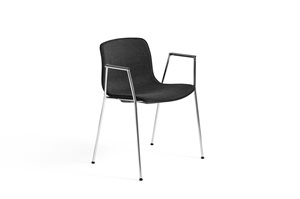 HAY - About a chair - AAC 18 - Sort med polster/chrome
